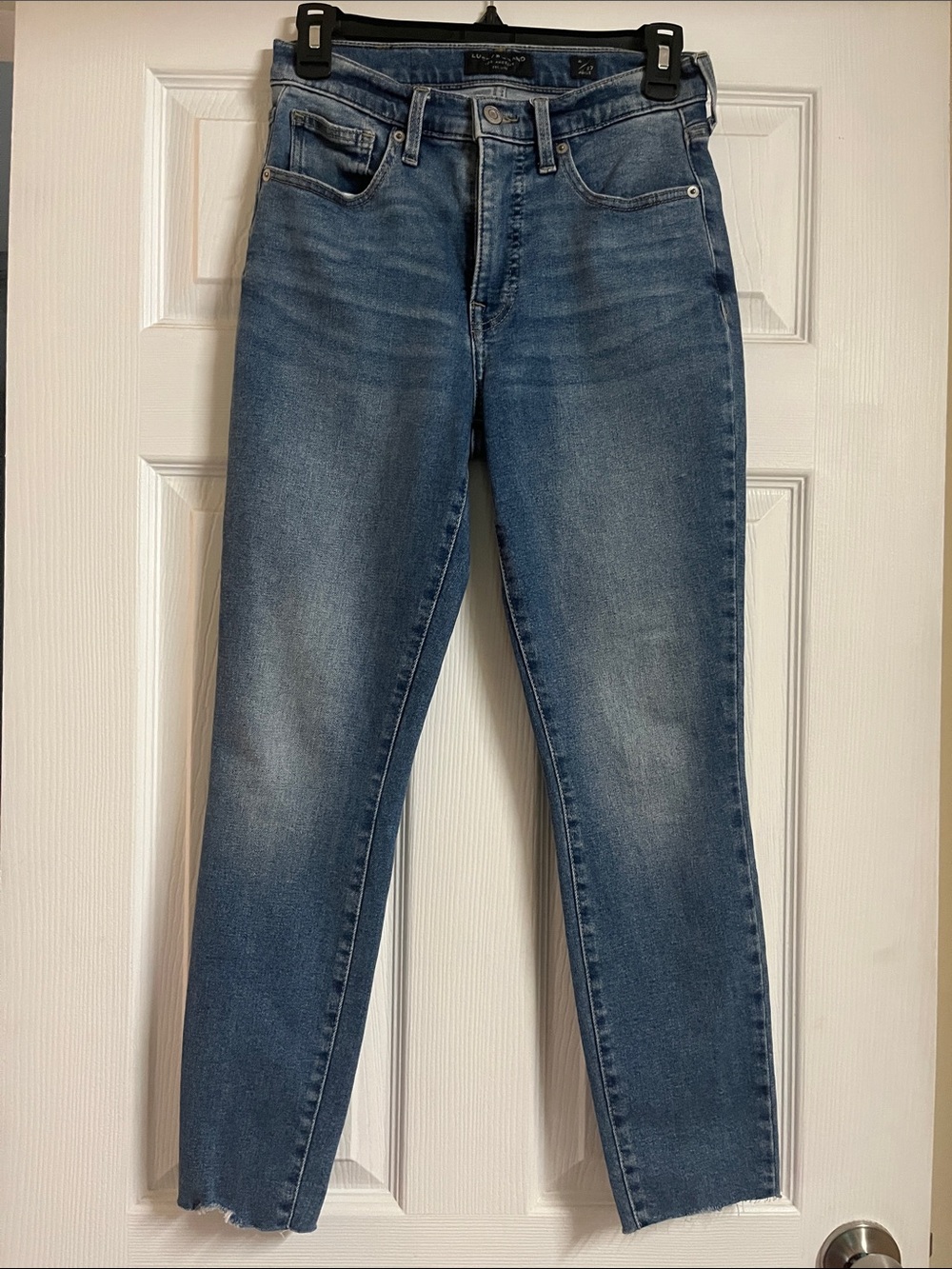Lucky Brand Bridgette 27 ankle raw hem  High-Rise Blue Women's Jeans